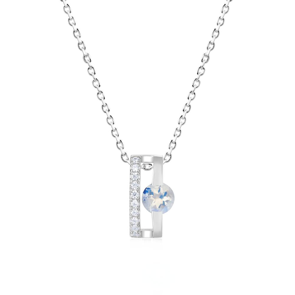 Open Hollow Modern Amethyst Necklace - LUO Jewelry #gemstone_Moonstone
