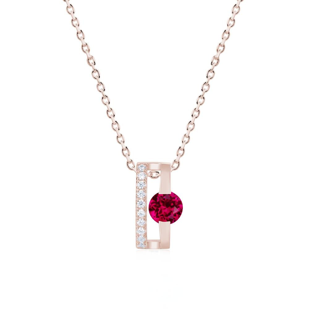 Open Hollow Modern Amethyst Necklace - LUO Jewelry #gemstone_Ruby