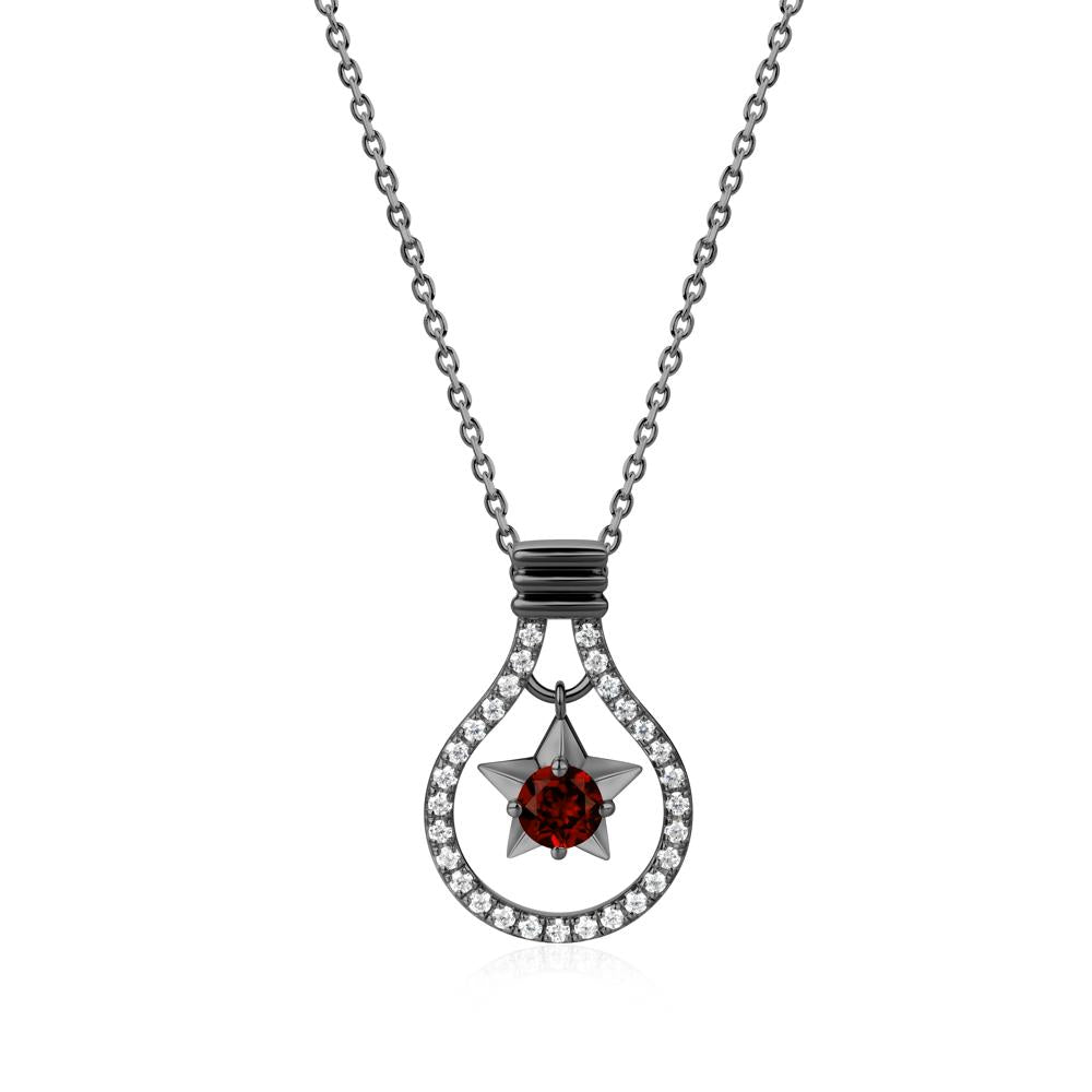 Lightbulb Star Green Amethyst Necklace - LUO Jewelry #gemstone_Garnet