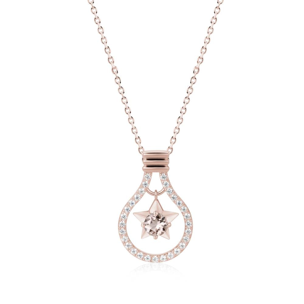 Lightbulb Star Green Amethyst Necklace - LUO Jewelry #gemstone_Morganite