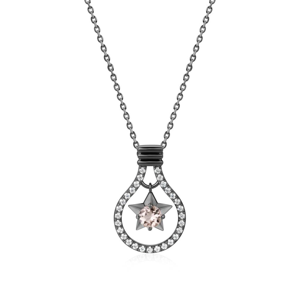 Lightbulb Star Green Amethyst Necklace - LUO Jewelry #gemstone_Morganite