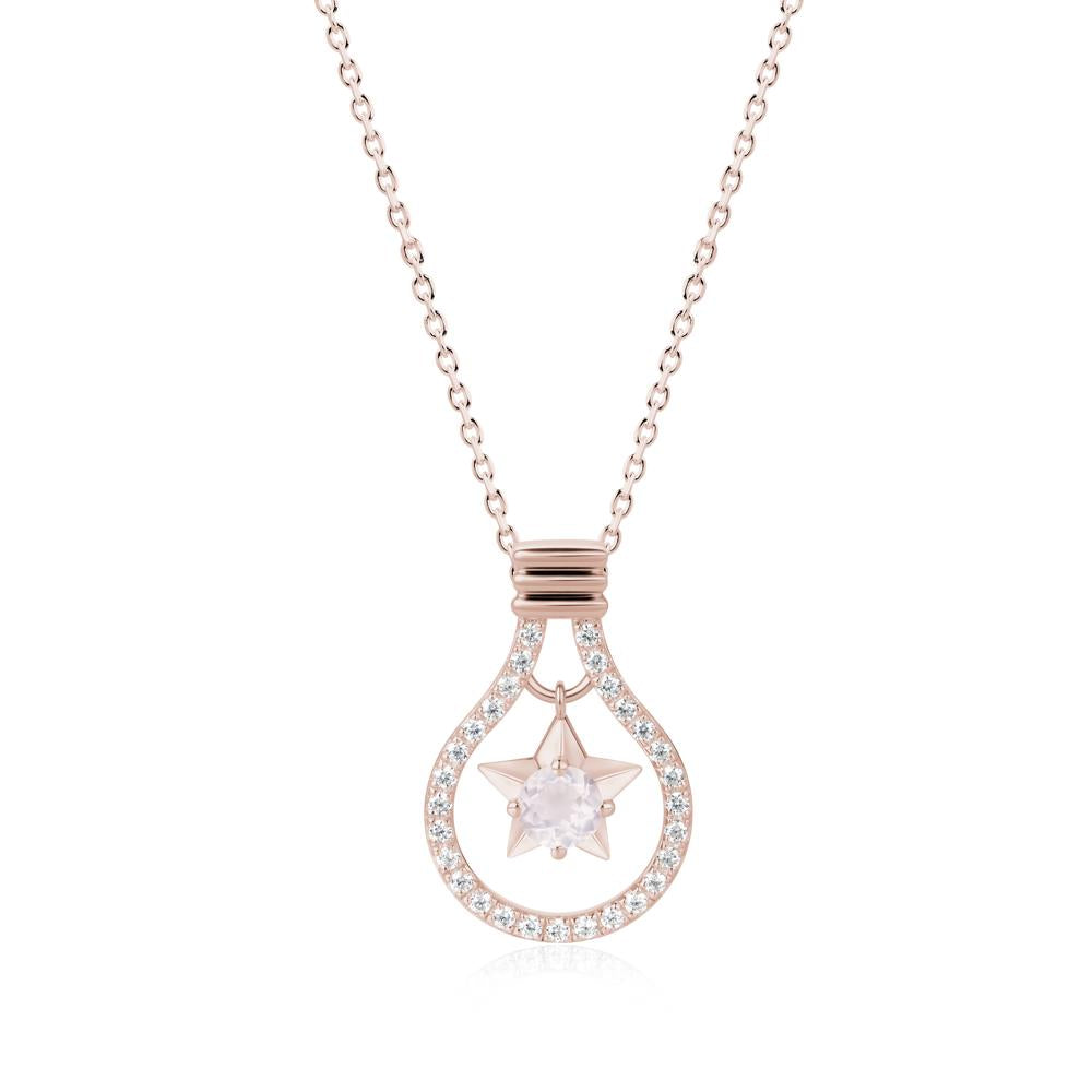 Lightbulb Star Green Amethyst Necklace - LUO Jewelry #gemstone_Rose Quartz
