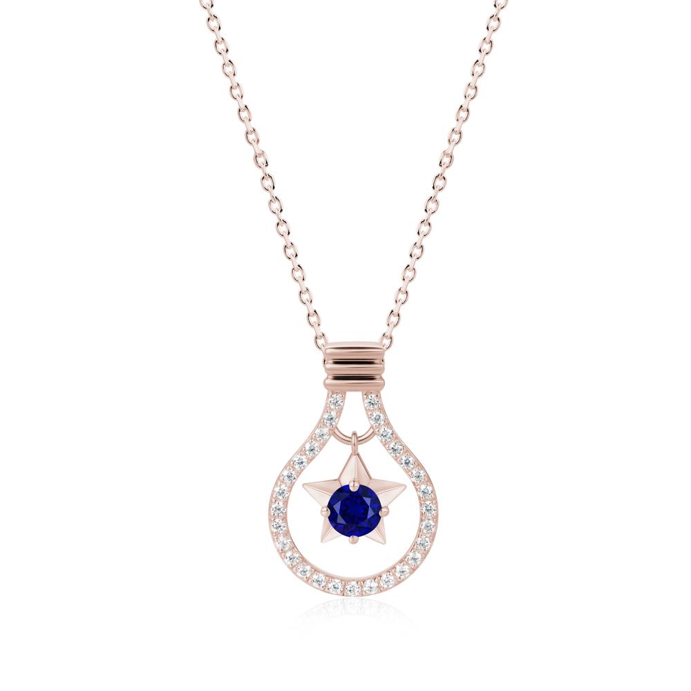 Lightbulb Star Green Amethyst Necklace - LUO Jewelry #gemstone_Sapphire