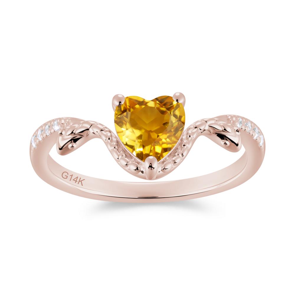 Heart Shaped Emerald Dual Snake Ring - LUO Jewelry #gemstone_Citrine