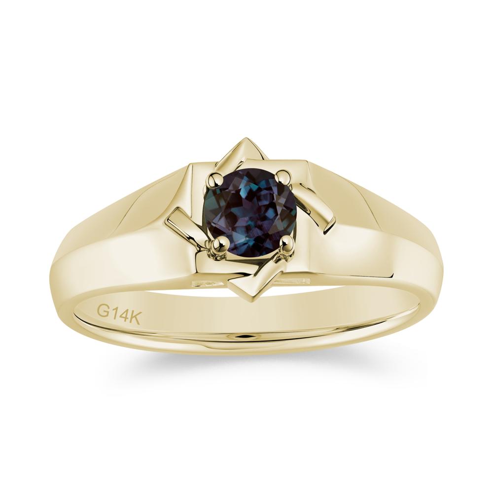 Minimalist Amethyst Ring for Men and Women - LUO Jewelry #gemstone_Alexandrite