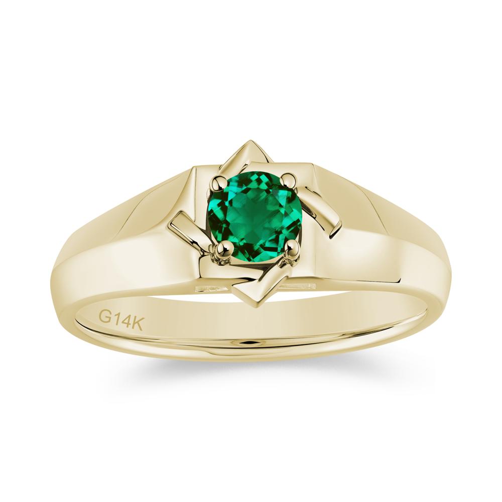 Minimalist Amethyst Ring for Men and Women - LUO Jewelry #gemstone_Emerald