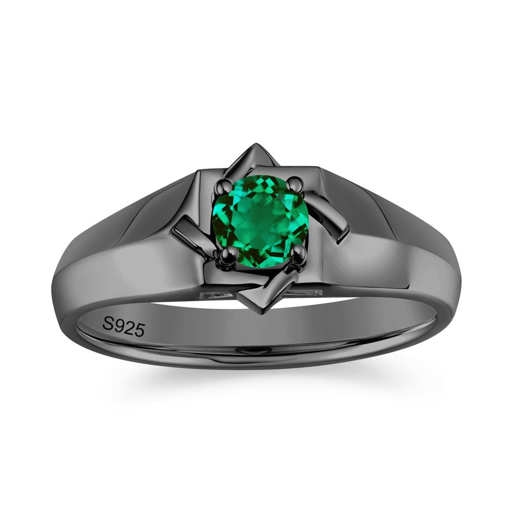 Minimalist Amethyst Ring for Men and Women - LUO Jewelry #gemstone_Emerald