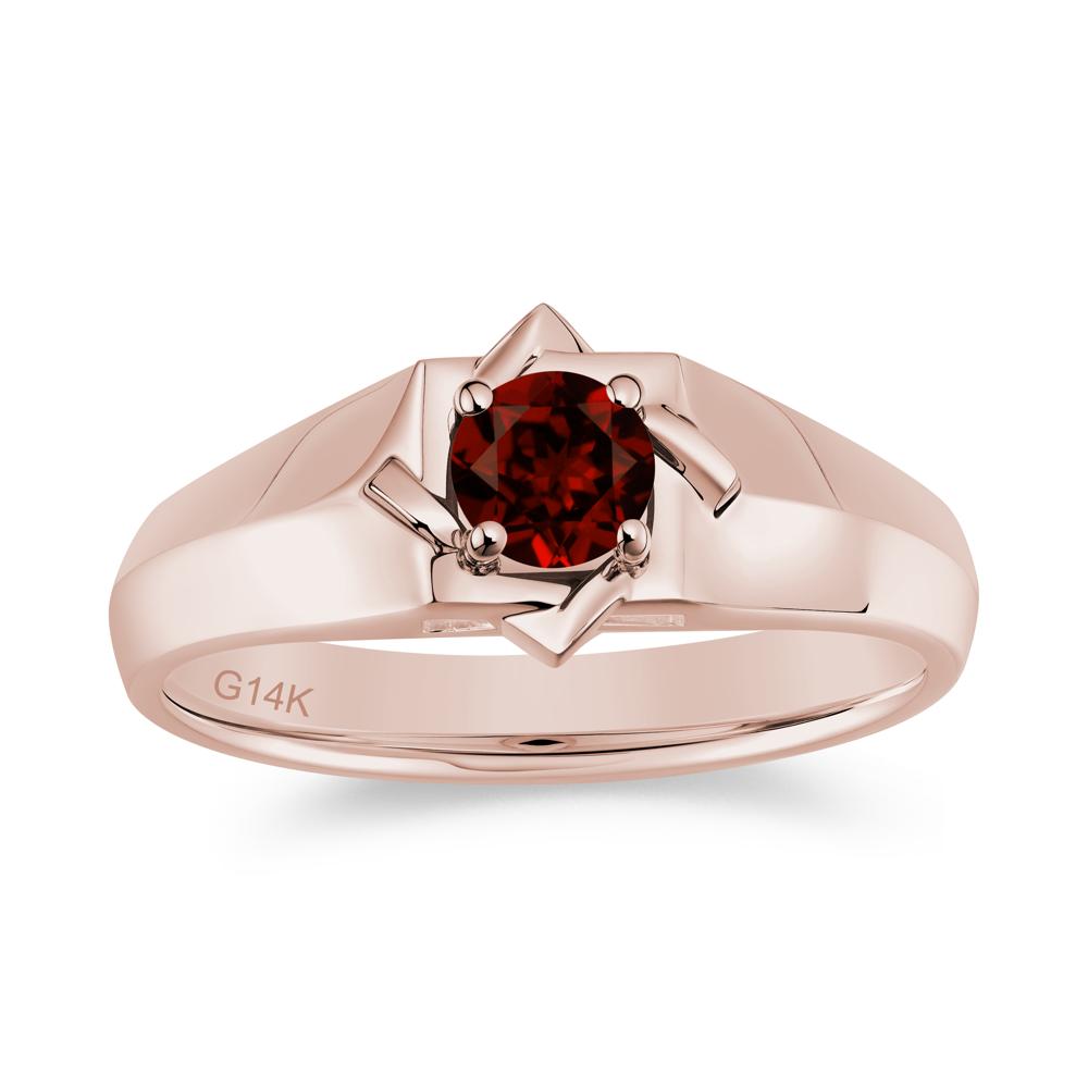 Minimalist Amethyst Ring for Men and Women - LUO Jewelry #gemstone_Garnet