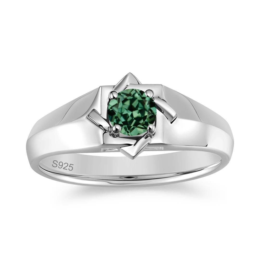 Minimalist Amethyst Ring for Men and Women - LUO Jewelry #gemstone_Green Sapphire