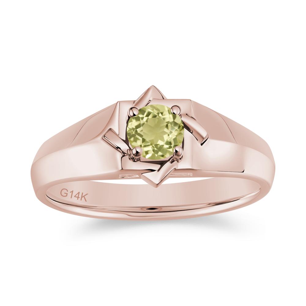 Minimalist Amethyst Ring for Men and Women - LUO Jewelry #gemstone_Lemon Quartz