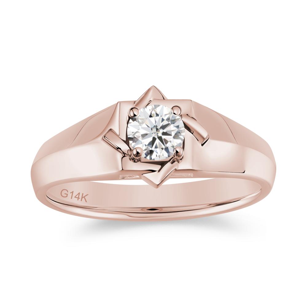 Minimalist Amethyst Ring for Men and Women - LUO Jewelry #gemstone_Moissanite