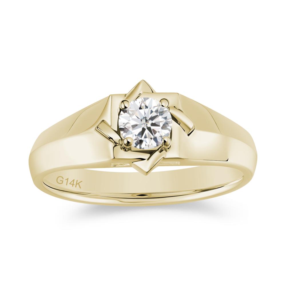 Minimalist Amethyst Ring for Men and Women - LUO Jewelry #gemstone_Moissanite