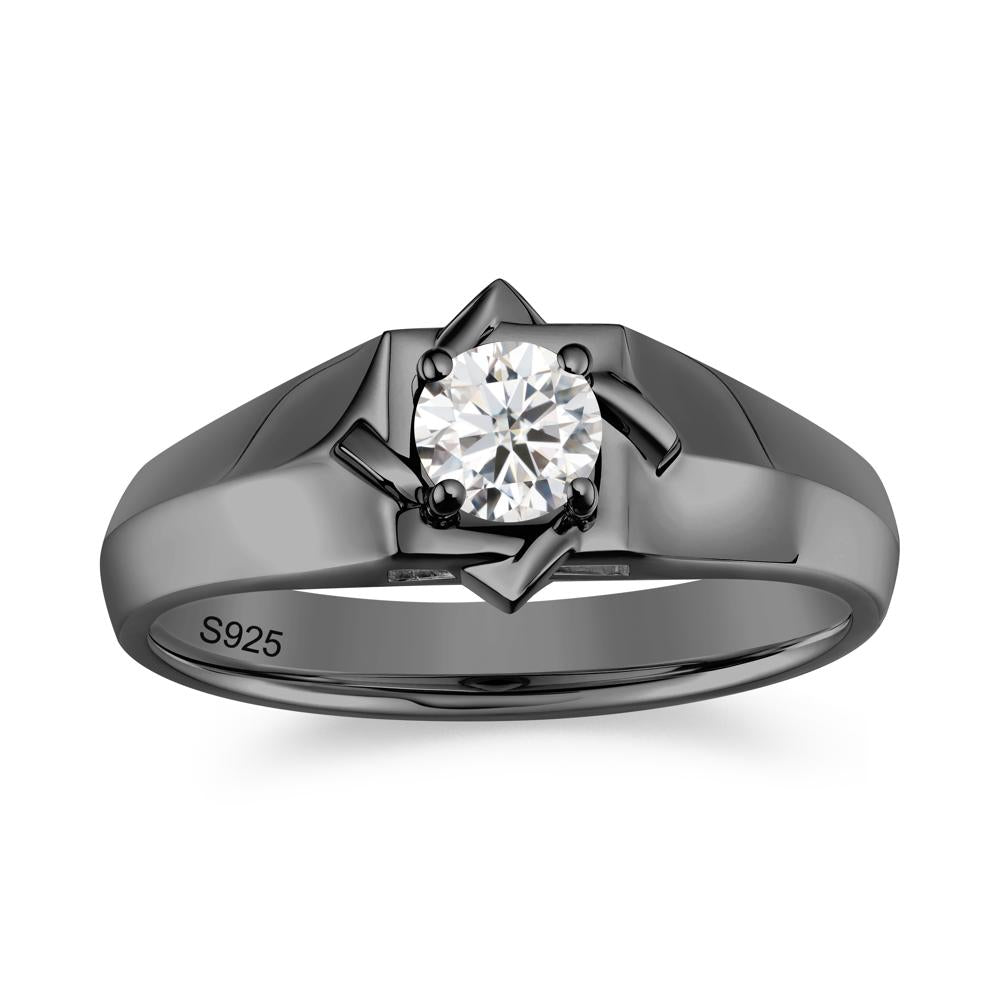 Minimalist Amethyst Ring for Men and Women - LUO Jewelry #gemstone_Moissanite