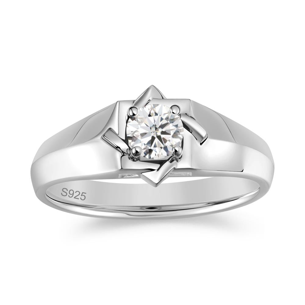 Minimalist Amethyst Ring for Men and Women - LUO Jewelry #gemstone_Moissanite