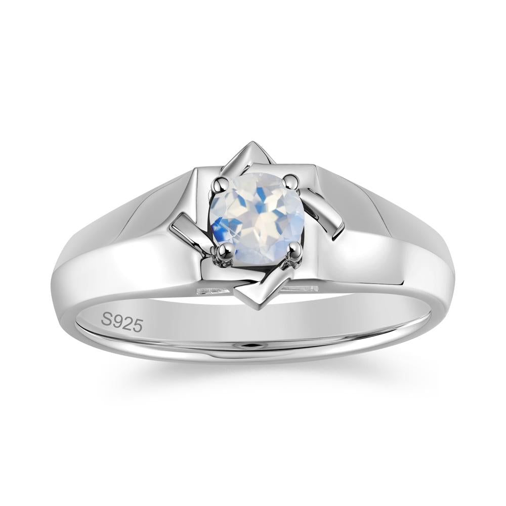 Minimalist Amethyst Ring for Men and Women - LUO Jewelry #gemstone_Moonstone