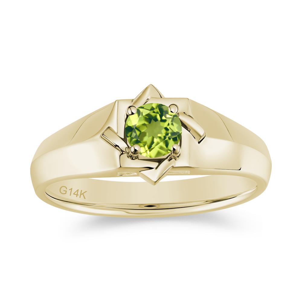 Minimalist Amethyst Ring for Men and Women - LUO Jewelry #gemstone_Peridot