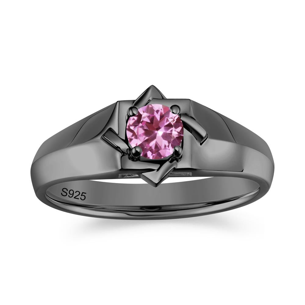Minimalist Amethyst Ring for Men and Women - LUO Jewelry #gemstone_Pink Sapphire