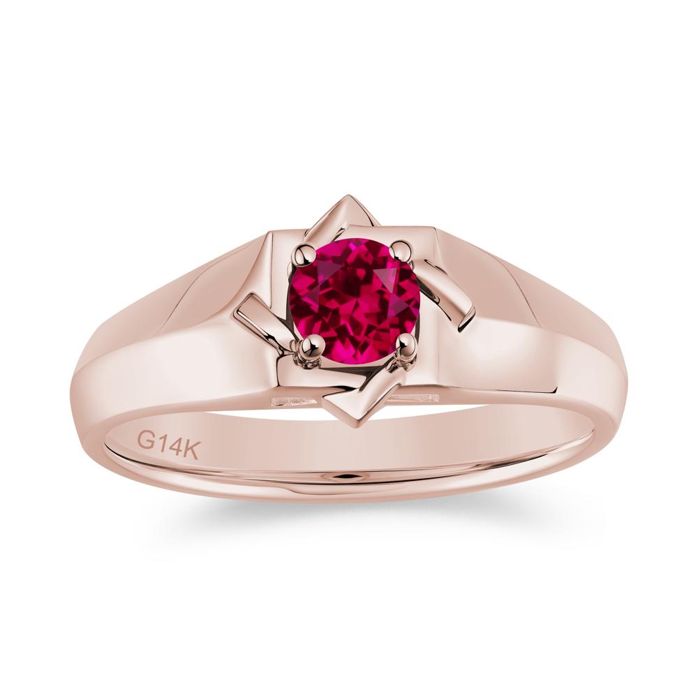 Minimalist Amethyst Ring for Men and Women - LUO Jewelry #gemstone_Ruby