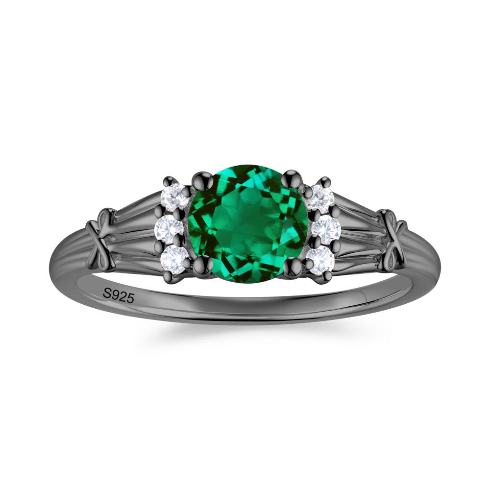 Boho Flower Inspired Cubic Zirconia Ring - LUO Jewelry #gemstone_Emerald