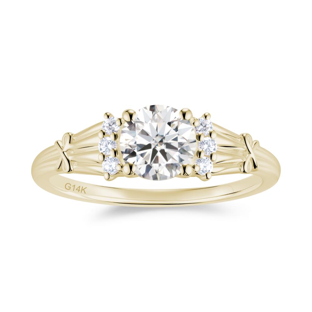 Boho Flower Inspired Cubic Zirconia Ring - LUO Jewelry #gemstone_Moissanite