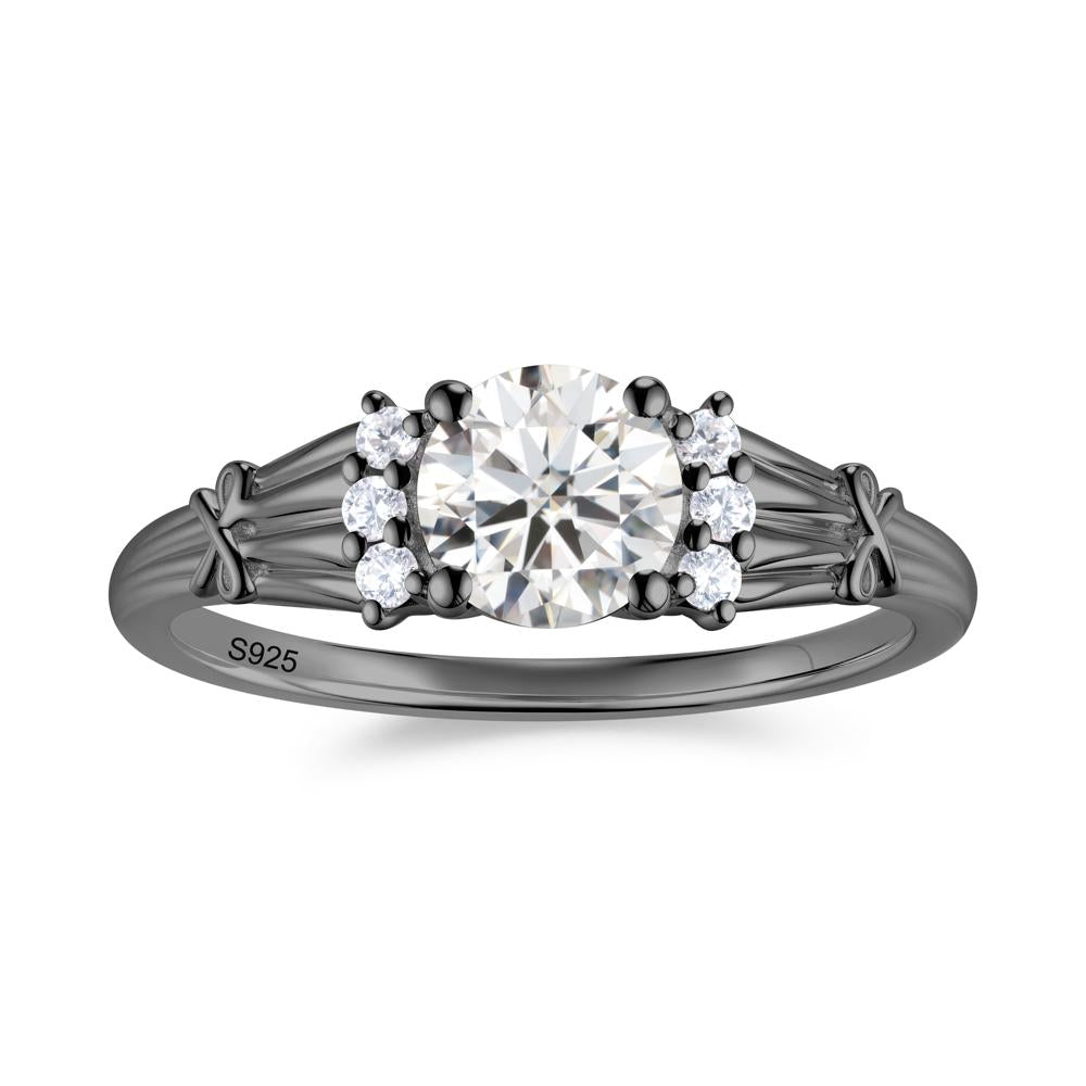 Boho Flower Inspired Cubic Zirconia Ring - LUO Jewelry #gemstone_Moissanite