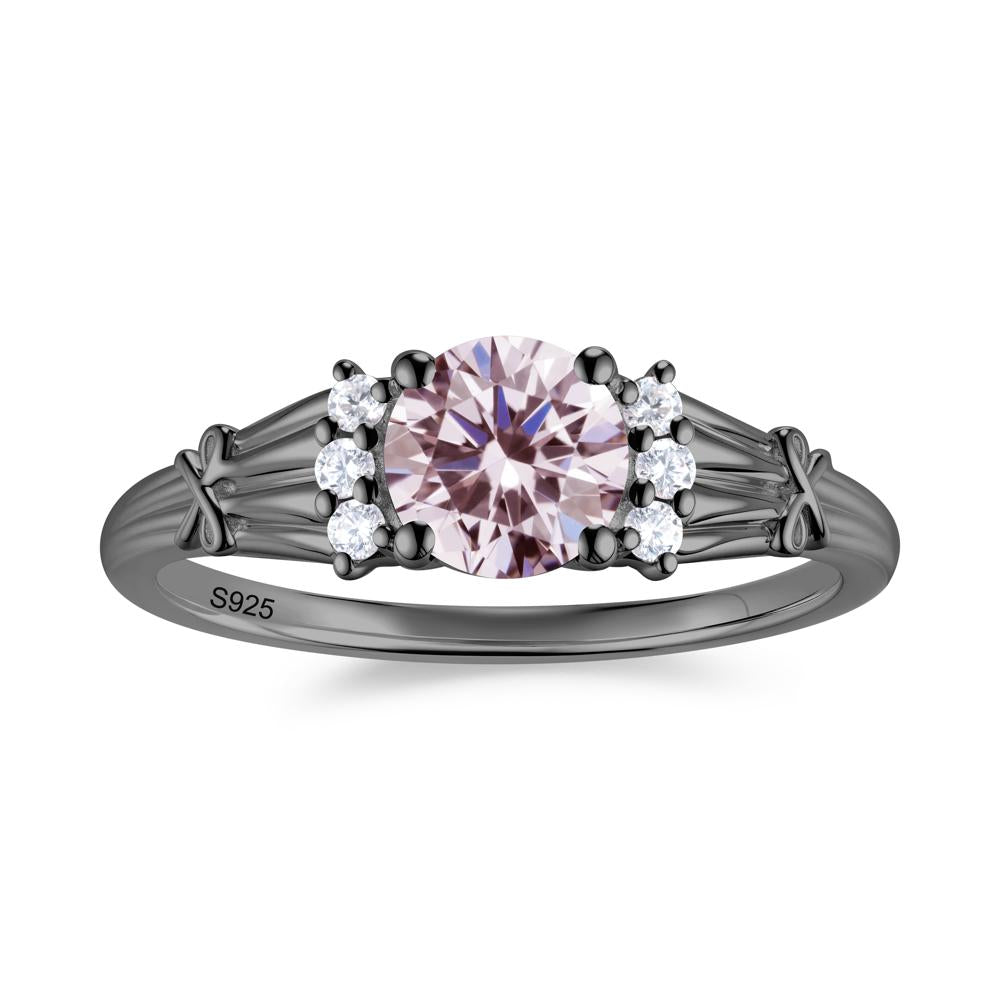 Boho Flower Inspired Cubic Zirconia Ring - LUO Jewelry #gemstone_Pink Cubic Zirconia