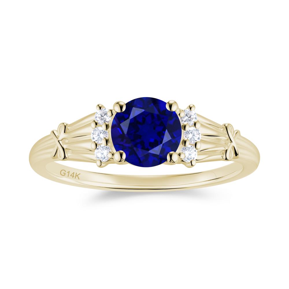 Boho Flower Inspired Cubic Zirconia Ring - LUO Jewelry #gemstone_Sapphire