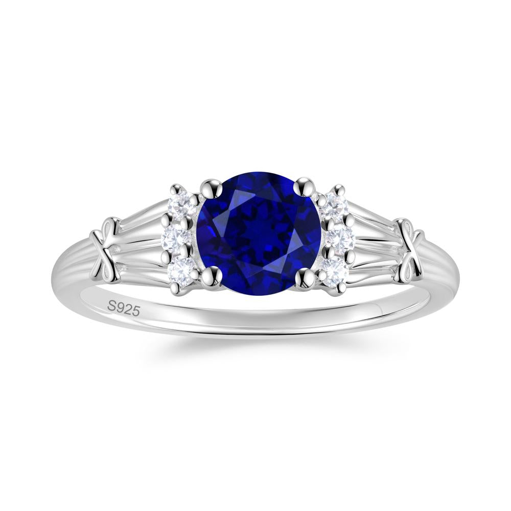 Boho Flower Inspired Cubic Zirconia Ring - LUO Jewelry #gemstone_Sapphire