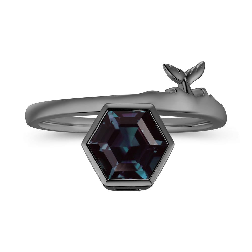 Dolphin Tail Emerald Ocean Ring - LUO Jewelry #gemstone_Alexandrite