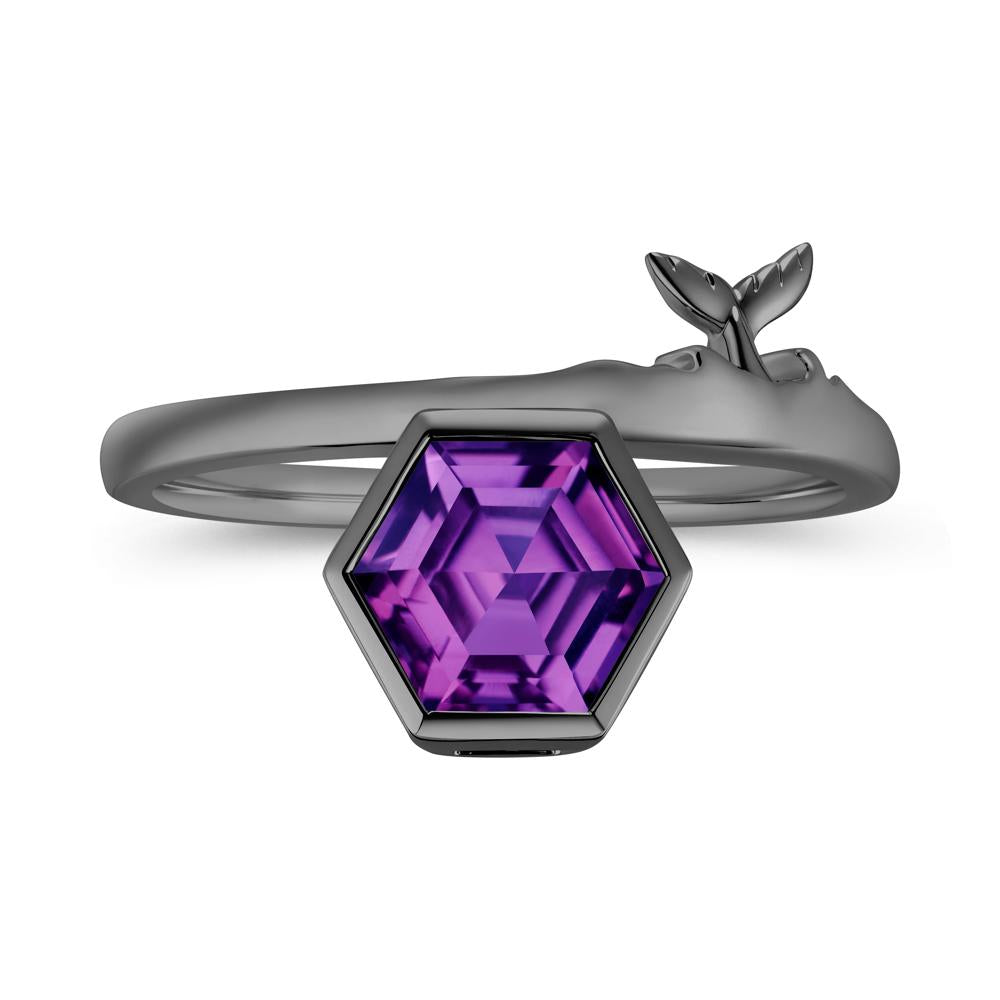 Dolphin Tail Emerald Ocean Ring - LUO Jewelry #gemstone_Amethyst