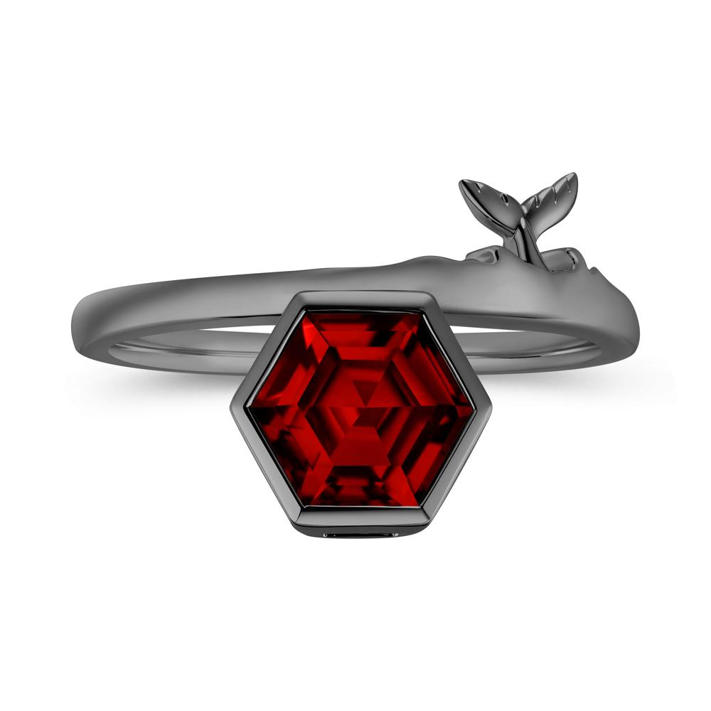 Dolphin Tail Emerald Ocean Ring - LUO Jewelry #gemstone_Garnet