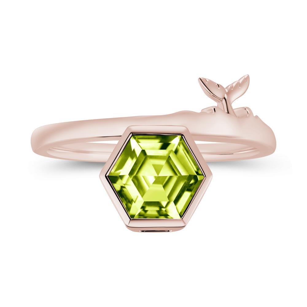 Dolphin Tail Emerald Ocean Ring - LUO Jewelry #gemstone_Peridot