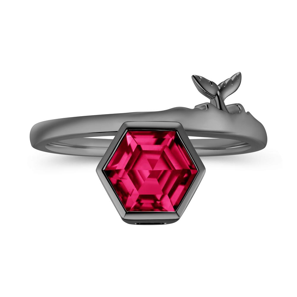 Dolphin Tail Emerald Ocean Ring - LUO Jewelry #gemstone_Ruby
