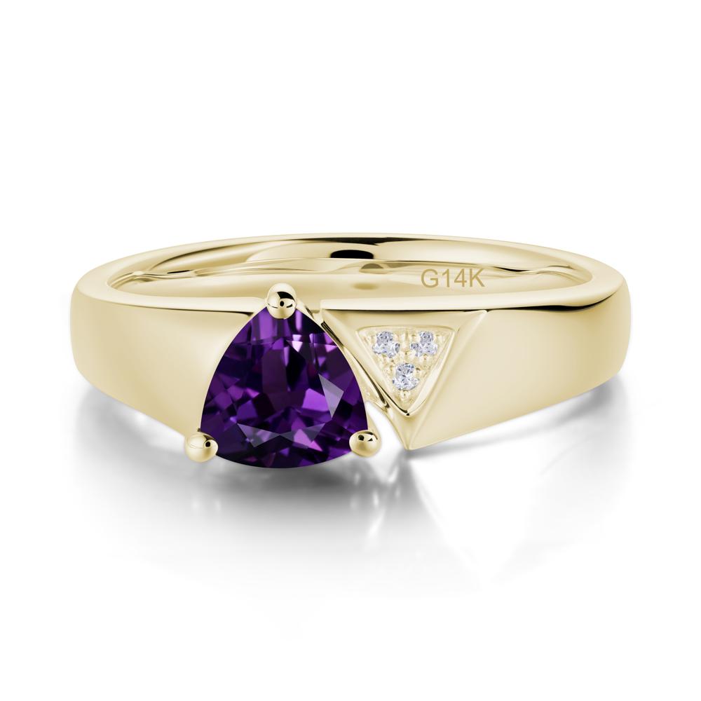 Geometric London Blue Topaz Triangle Ring - LUO Jewelry #gemstone_Amethyst