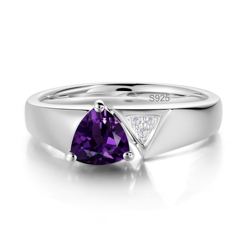 Geometric London Blue Topaz Triangle Ring - LUO Jewelry #gemstone_Amethyst