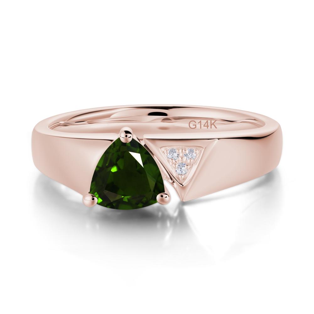 Geometric London Blue Topaz Triangle Ring - LUO Jewelry #gemstone_Diopside