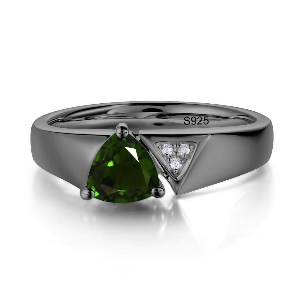 Geometric London Blue Topaz Triangle Ring - LUO Jewelry #gemstone_Diopside