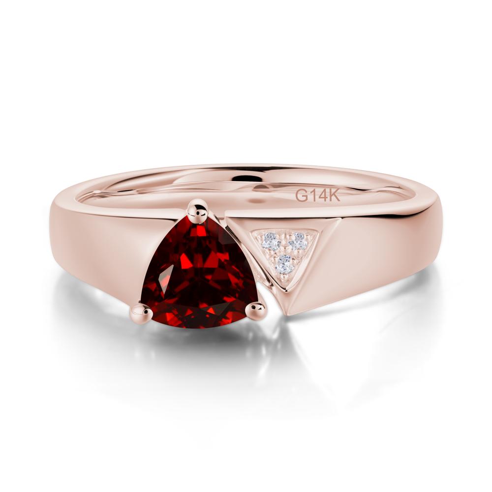 Geometric London Blue Topaz Triangle Ring - LUO Jewelry #gemstone_Garnet
