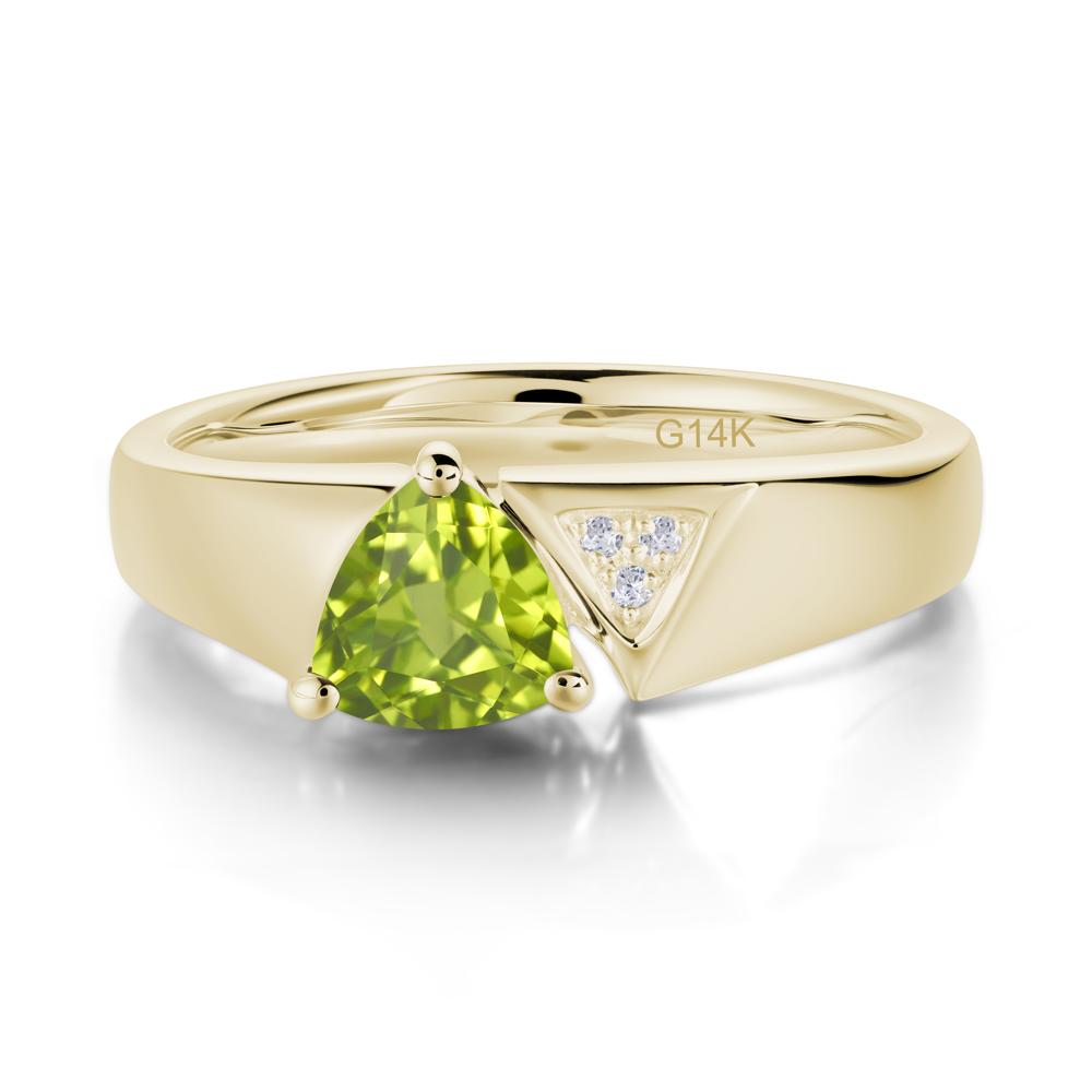 Geometric London Blue Topaz Triangle Ring - LUO Jewelry #gemstone_Peridot