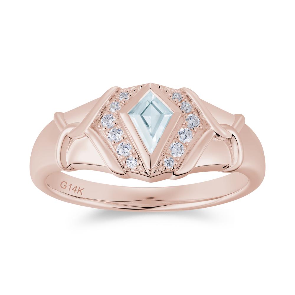 Kite Cut Amethyst Men's Ring - LUO Jewelry #gemstone_Aquamarine