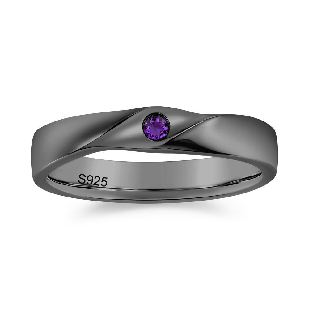 Petite Amethyst Twisted Ring - LUO Jewelry #gemstone_Amethyst