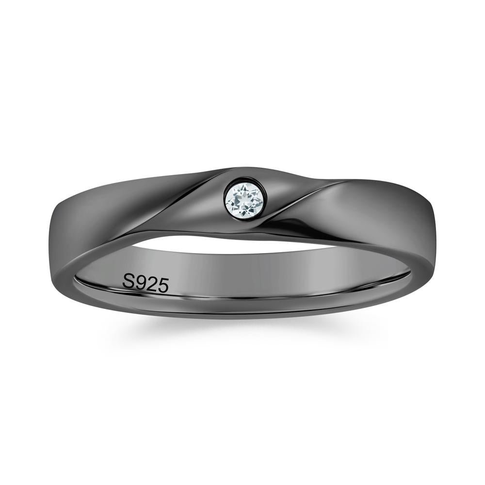 Petite Amethyst Twisted Ring - LUO Jewelry #gemstone_Aquamarine