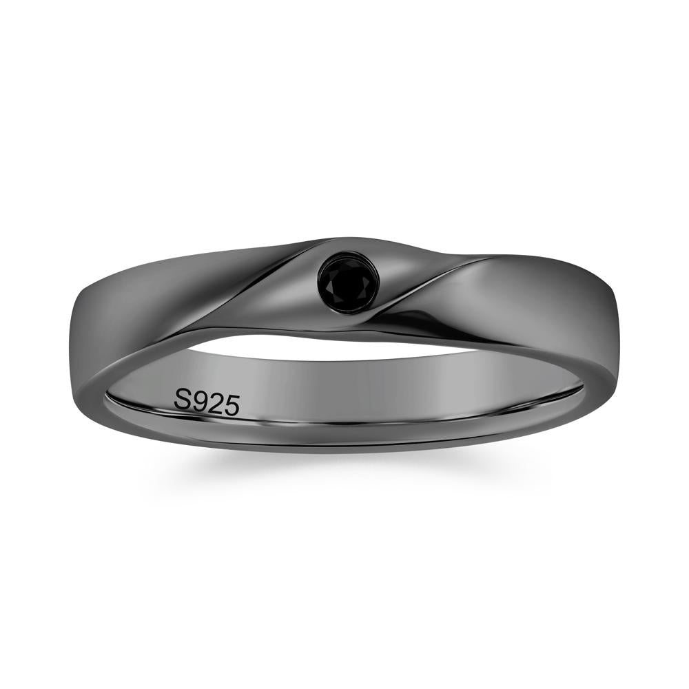 Petite Amethyst Twisted Ring - LUO Jewelry #gemstone_Black Spinel