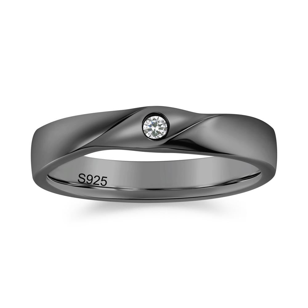 Petite Amethyst Twisted Ring - LUO Jewelry #gemstone_Cubic Zirconia