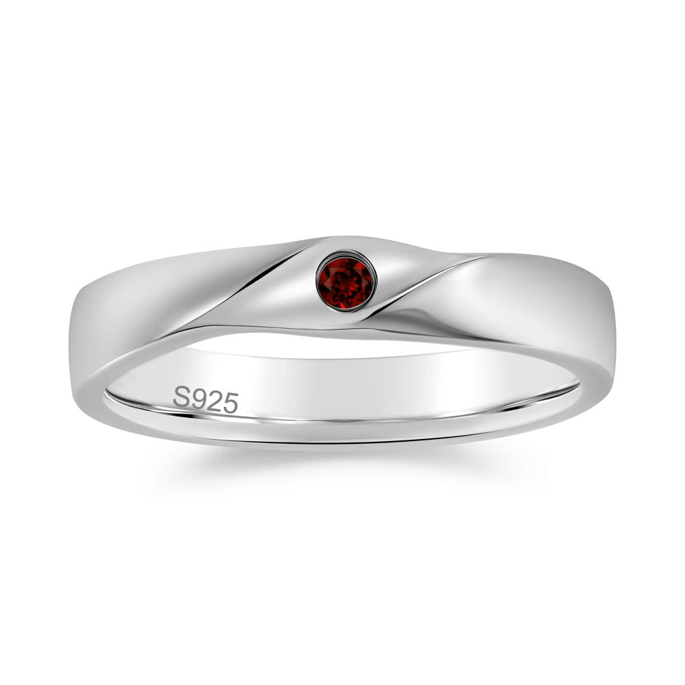 Petite Amethyst Twisted Ring - LUO Jewelry #gemstone_Garnet