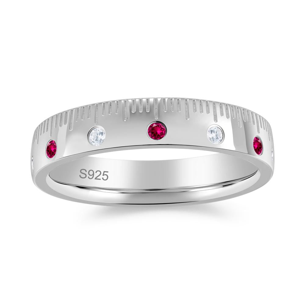 Emerald and Cubic Zirconia Ring Graduation Gift for Women - LUO Jewelry #gemstone_Ruby and Cubic Zirconia