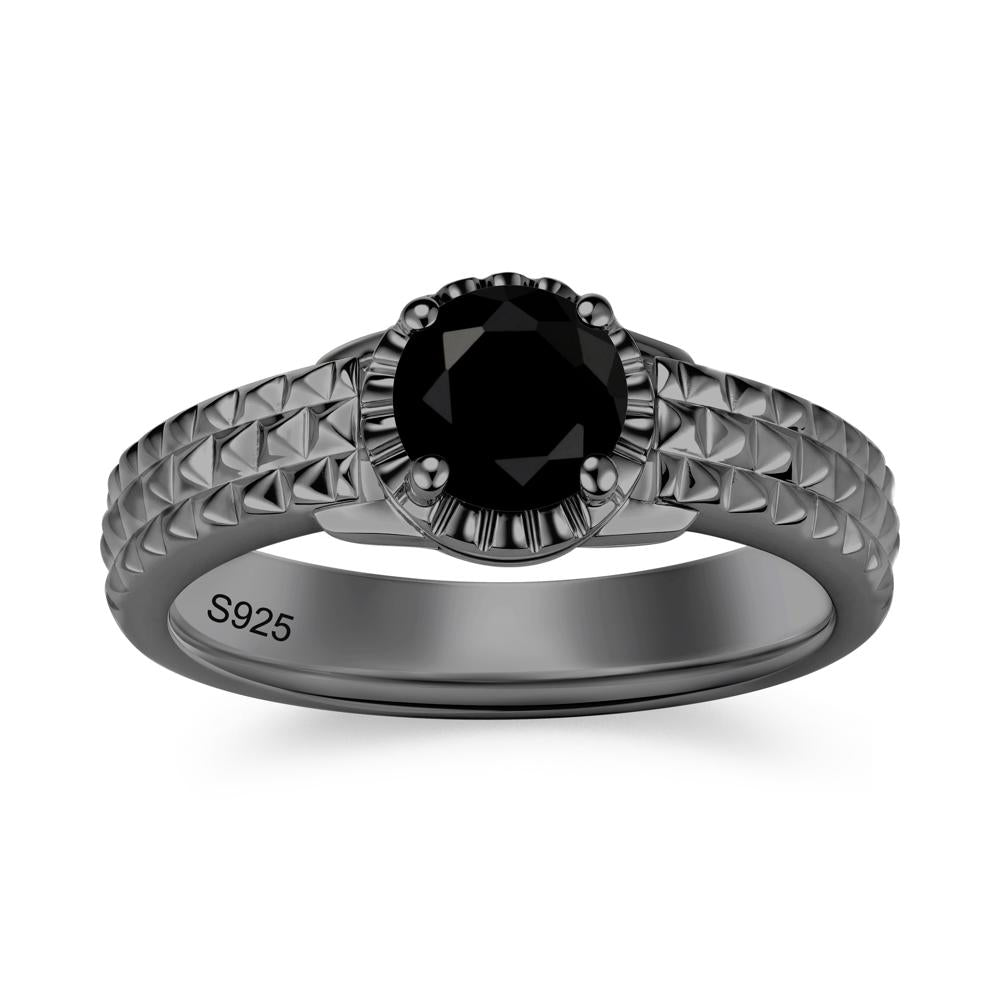 Garnet Statement Unisex Ring - LUO Jewelry #gemstone_Black Spinel