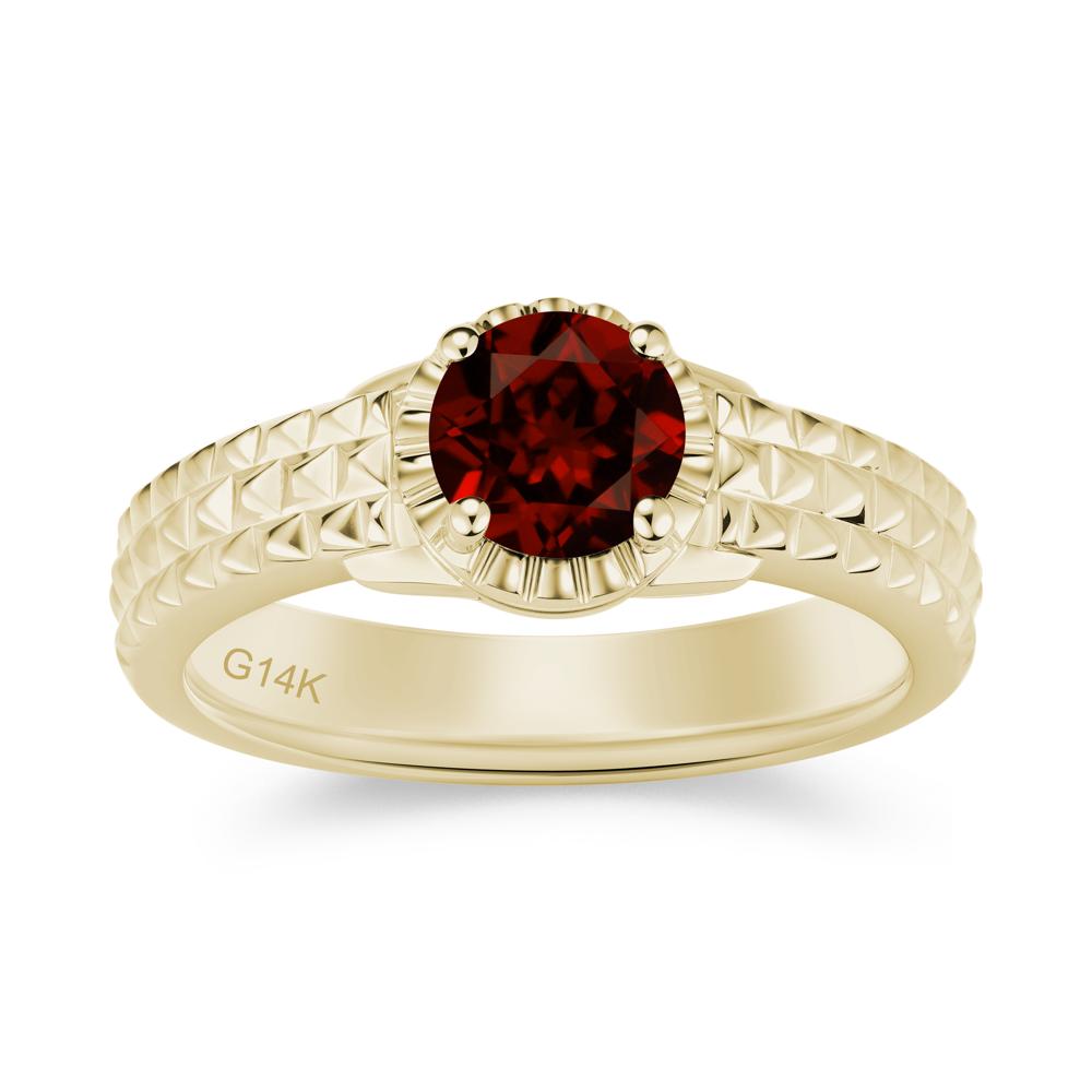 Garnet Statement Unisex Ring - LUO Jewelry #gemstone_Garnet