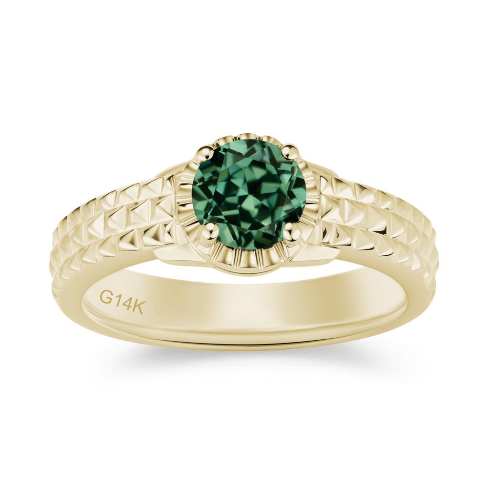 Garnet Statement Unisex Ring - LUO Jewelry #gemstone_Green Sapphire