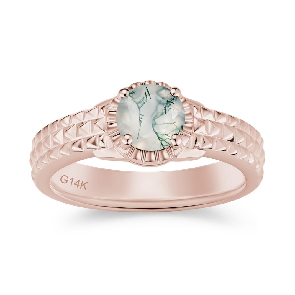 Garnet Statement Unisex Ring - LUO Jewelry #gemstone_Moss Agate